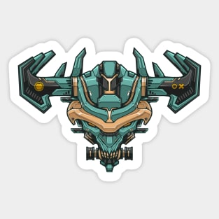 MECHA HANYA MASK STICKER DESIGN Sticker